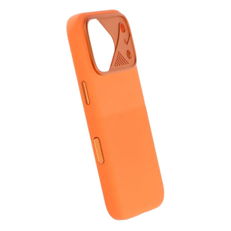 iPhone 17 Pro Deksel Silikon Kamerakant MagSafe Oransje
