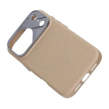 iPhone 17 Pro Deksel med karbonfibermønster MagSafe Beige