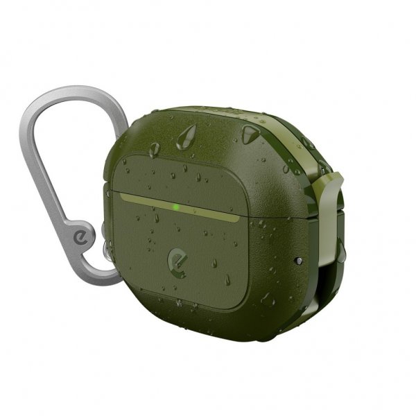 KeyBudz AirPods 4 Deksel ElementProof Series Forest Green