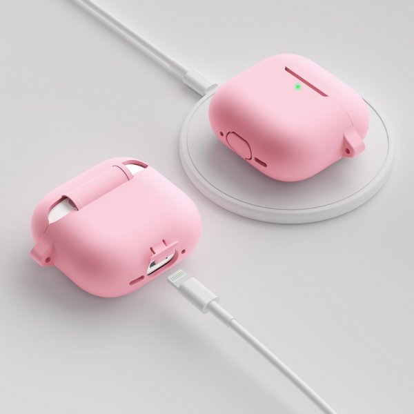 KeyBudz AirPods 4 Deksel Elevate Series Blush Pink