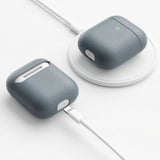 KeyBudz AirPods (1/2) Deksel PodSkinz Ekte Skinn Skiffer