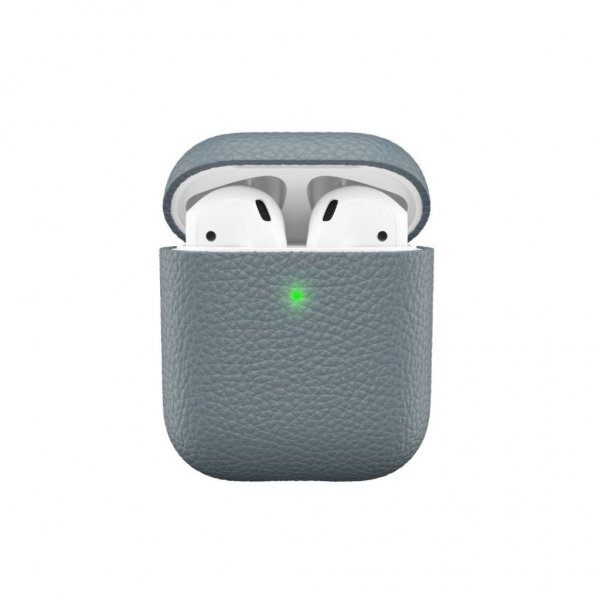 KeyBudz AirPods (1/2) Deksel PodSkinz Ekte Skinn Skiffer