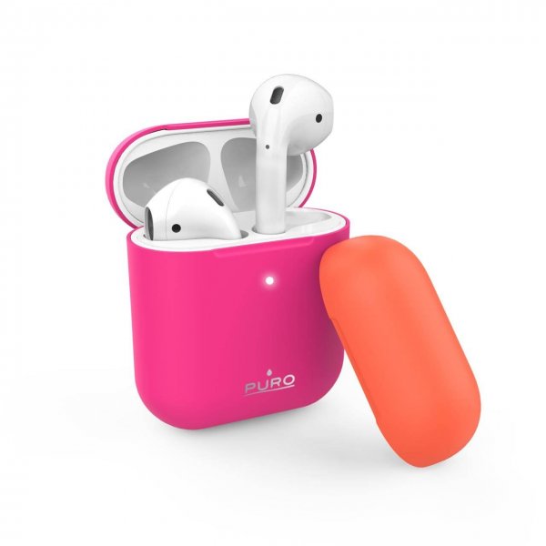 Puro AirPods 1/2 Deksel Icon Fuchsia
