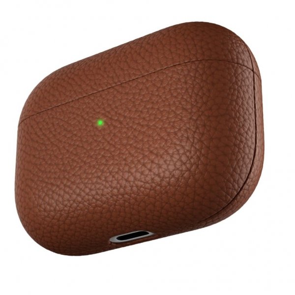 KeyBudz AirPods Pro Deksel PodSkinz Ekte Skinn Brun