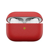 KeyBudz AirPods Pro Deksel PodSkinz Ekte Skinn Rød
