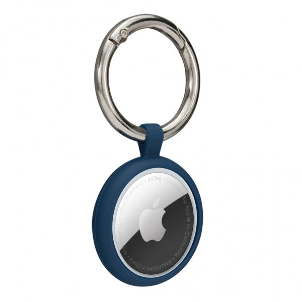 dbramante1928 Apple AirTag Holder Greenland Key Ring Pacific Blue