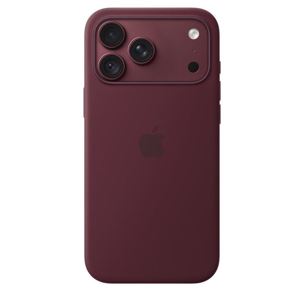 Apple Original iPhone 18 Pro Max Deksel silikonetui MagSafe Burgundy