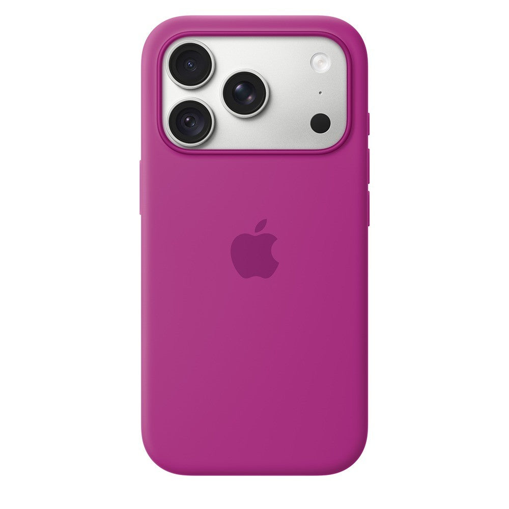 Apple Original iPhone 18 Pro Deksel silikonetui MagSafe Magenta