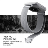 Spigen Apple Watch 38/40/41/42mm Armbånd WBM4 Sølv