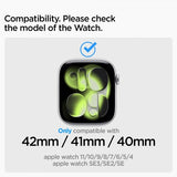Spigen Apple Watch 38/40/41/42mm Armbånd WBM4 Sølv