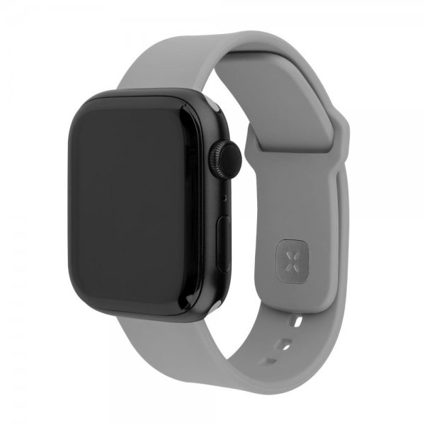 Fixed Apple Watch 38/40/41/42mm Armbånd Silicone Sporty Strap Grå