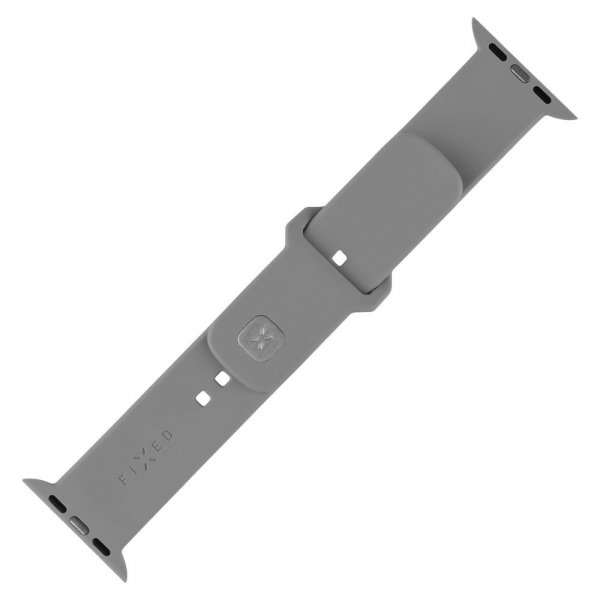 Fixed Apple Watch 38/40/41/42mm Armbånd Silicone Sporty Strap Grå