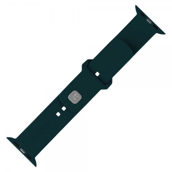 Fixed Apple Watch 38/40/41/42mm Armbånd Silicone Sporty Strap Mørkegrønn