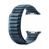Apple Watch 38/40/41/42mm Armbånd Semsket skinn Blå