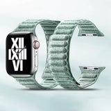 Apple Watch 38/40/41/42mm Armbånd Semsket skinn Grønn