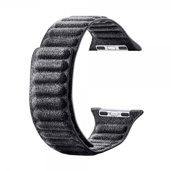 Apple Watch 38/40/41/42mm Armbånd Semsket skinn Svart