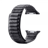 Apple Watch 38/40/41/42mm Armbånd Semsket skinn Svart