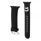 Karl Lagerfeld Apple Watch 38/40/41/42mm Armbånd Rubber NFT Choupette Svart