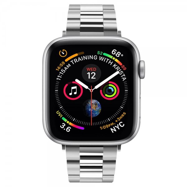 Spigen Apple Watch 38/40/41mm Armbånd Modern Fit Sølv