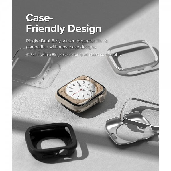 Ringke Apple Watch 40/41mm Skjermbeskytter Dual Easy Film 3-pack