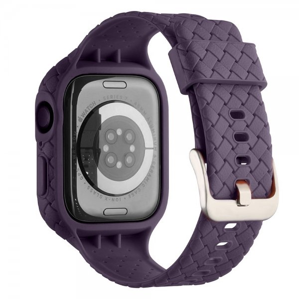 Apple Watch 41mm Armbånd Vevtekst Lilla