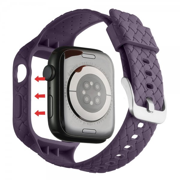 Apple Watch 41mm Armbånd Vevtekst Lilla