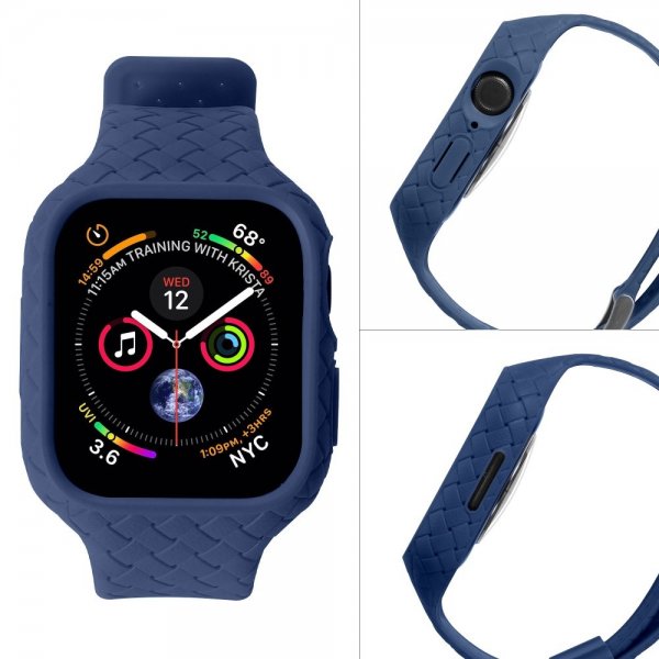 Apple Watch 41mm Armbånd Vevtekst Mørkeblå