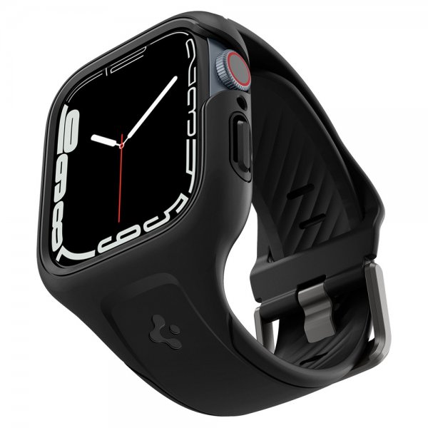 Spigen Apple Watch 41mm Deksel med Armbånd Liquid Air Pro Svart