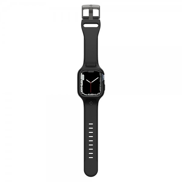 Spigen Apple Watch 41mm Deksel med Armbånd Liquid Air Pro Svart
