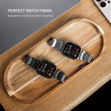 Fixed Apple Watch 42/44/45/46mm Armbånd Titanium Strap Svart