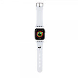 Karl Lagerfeld Apple Watch 44/45/46mm/Apple Watch Ultra Armbånd Rubber NFT Choupette Hvit