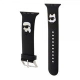 Karl Lagerfeld Apple Watch 42/44/45mm/Apple Watch Ultra Armbånd Rubber NFT Karl & Choupette Svart