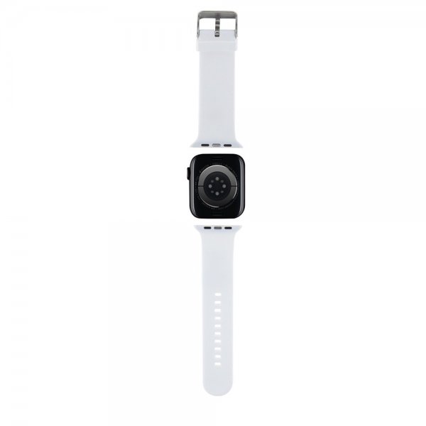 Karl Lagerfeld Apple Watch 44/45/46mm/Apple Watch Ultra Armbånd Rubber NFT Karl & Choupette Hvit