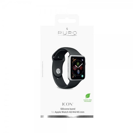 Puro Apple Watch 42/44/45mm Armbånd Icon Svart