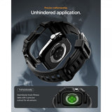 Spigen Apple Watch 42mm (Series 10/11) Armbånd Rugged Armor Pro 2 Matte Black