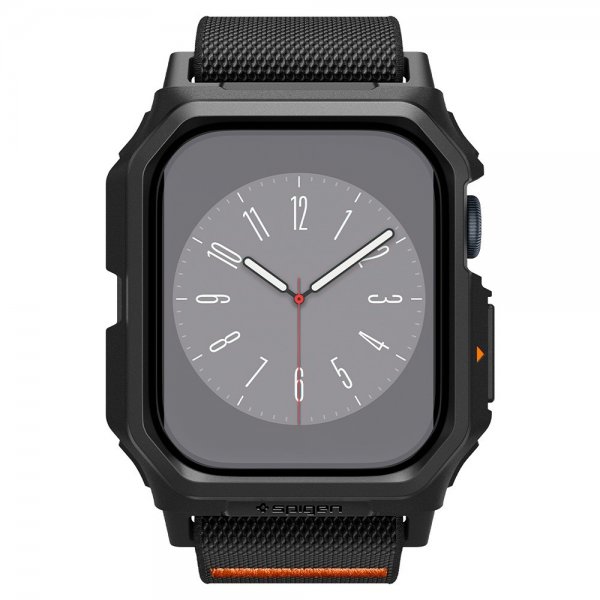 Spigen Apple Watch 42mm (Series 10/11) Armbånd og Deksel Lite Fit Pro Matte Black