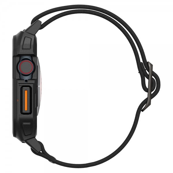 Spigen Apple Watch 42mm (Series 10/11) Armbånd og Deksel Lite Fit Pro Matte Black