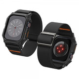 Spigen Apple Watch 42mm (Series 10/11) Armbånd og Deksel Lite Fit Pro Matte Black