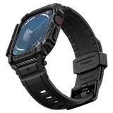 Spigen Apple Watch 42mm (Series 10/11) Armbånd og Deksel Rugged Armor Pro Matte Black