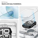 Spigen Apple Watch 42mm (Series 10/11) Skjermbeskytter EliteShield EZ Fit 2-pakning