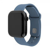 Fixed Apple Watch 44/45/46mm Armbånd Silicone Sporty Strap Blå