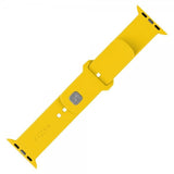Fixed Apple Watch 44/45/46mm Armbånd Silicone Sporty Strap Gul