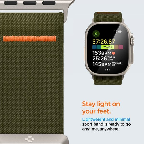 Spigen Apple Watch 44/45/46mm/Ultra 49mm Armbånd Lite Fit Ultra Khaki