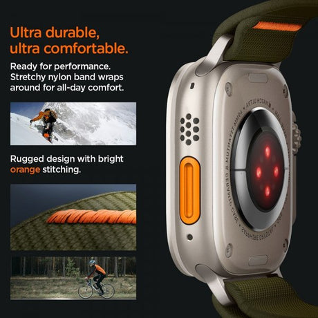 Spigen Apple Watch 44/45/46mm/Ultra 49mm Armbånd Lite Fit Ultra Khaki
