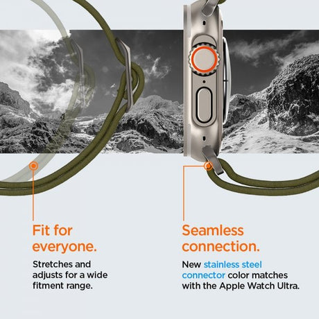 Spigen Apple Watch 44/45/46mm/Ultra 49mm Armbånd Lite Fit Ultra Khaki
