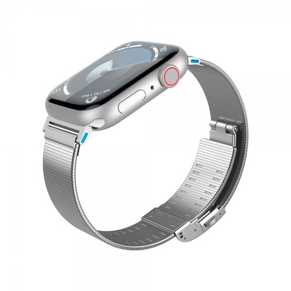 Spigen Apple Watch 44/45/46mm/Ultra 49mm Armbånd Sleek Link Sølv