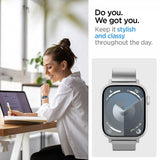 Spigen Apple Watch 44/45/46mm/Ultra 49mm Armbånd Sleek Link Sølv