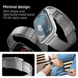 Spigen Apple Watch 44/45/46mm/Ultra 49mm Armbånd Sleek Link Sølv