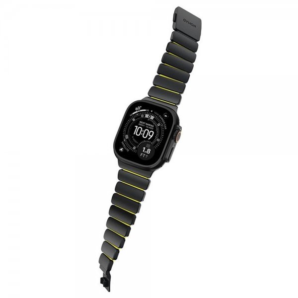 Nomad Apple Watch 44/45/46mm/Ultra 49mm Armbånd Stratos Band Svart Volt