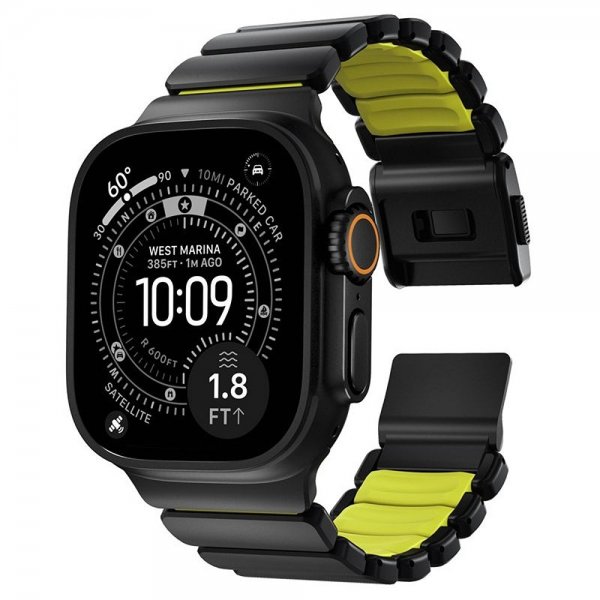 Nomad Apple Watch 44/45/46mm/Ultra 49mm Armbånd Stratos Band Svart Volt